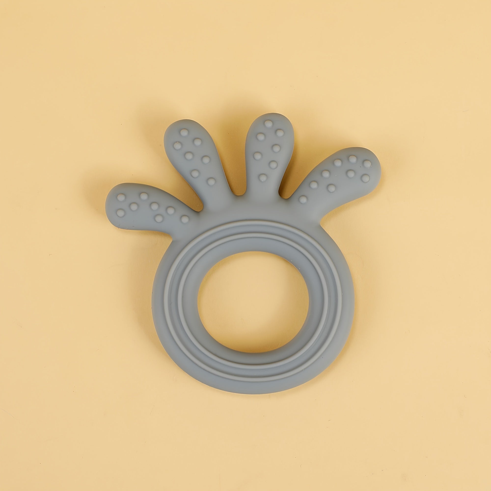 Baby Silicone Teether Toy for Infants and Toddlers Soft Textured BPA Free Fingerlike Design Dishwasher Safe