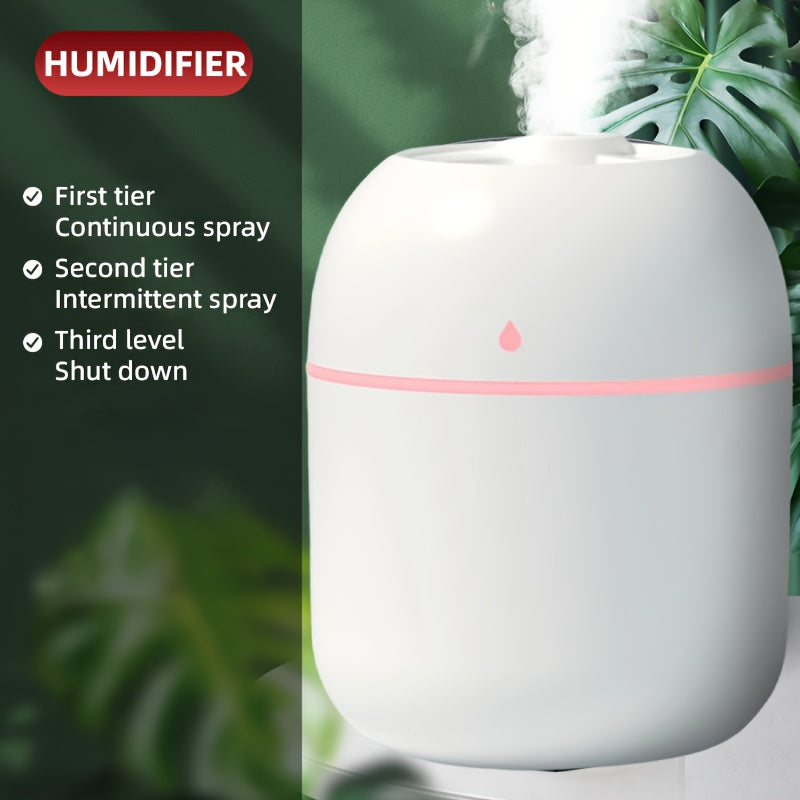 USB-Powered Humidifier with Aromatherapy Night Light for Home Use