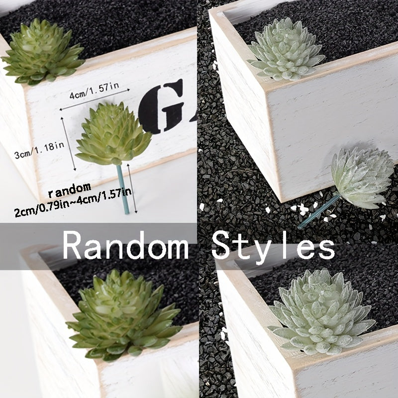 8-упаковка искусственных суккулентов для домашнего и кухонного декора, не требуется питание или контейнер.