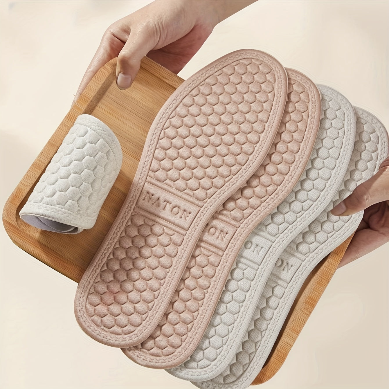 Unisex Memory Foam Insoles Breathable Latex Cushions Anti-Slip Durable