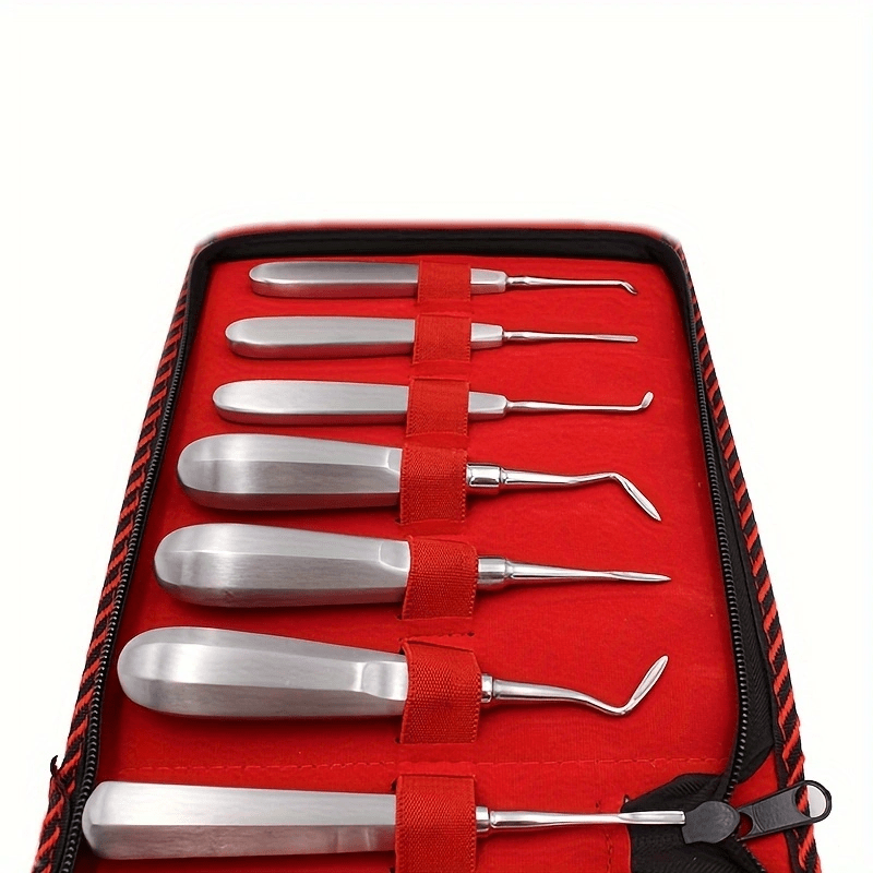 Dental Extraction Tools Set of 10 Stainless Steel Root Tip and Nail Stabilizer Instruments