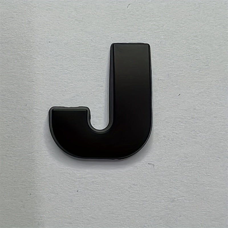 Металлические наклейки с буквами из цинкового сплава, автомобильные наклейки, черные номера, наклейки с именами