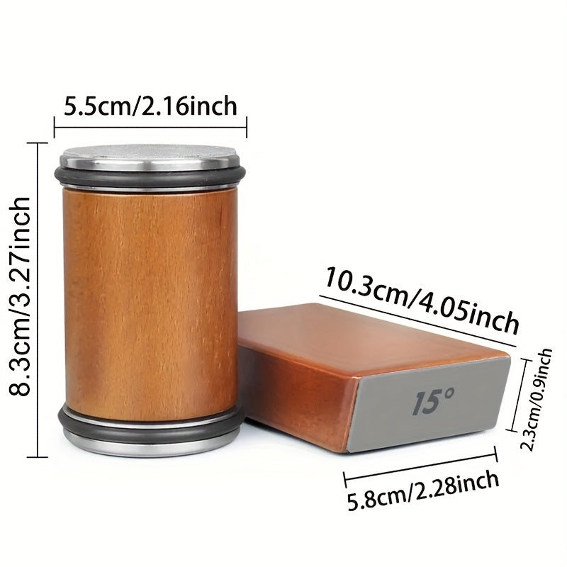 Magnetic Diamond Knife Sharpener with Aluminum Kitchen Tool, 15/20 Degree Angle, Wooden Base