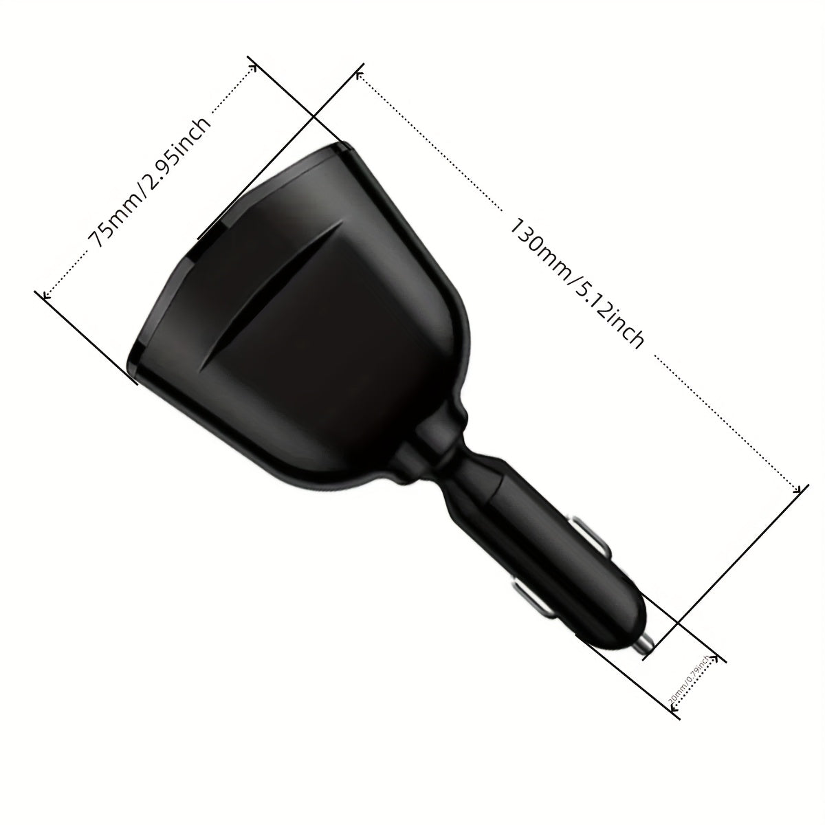 Dual USB Car Charger with Digital Display Fast Charging for Multiple Devices