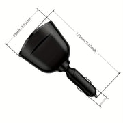 Dual USB Car Charger with Digital Display Fast Charging for Multiple Devices