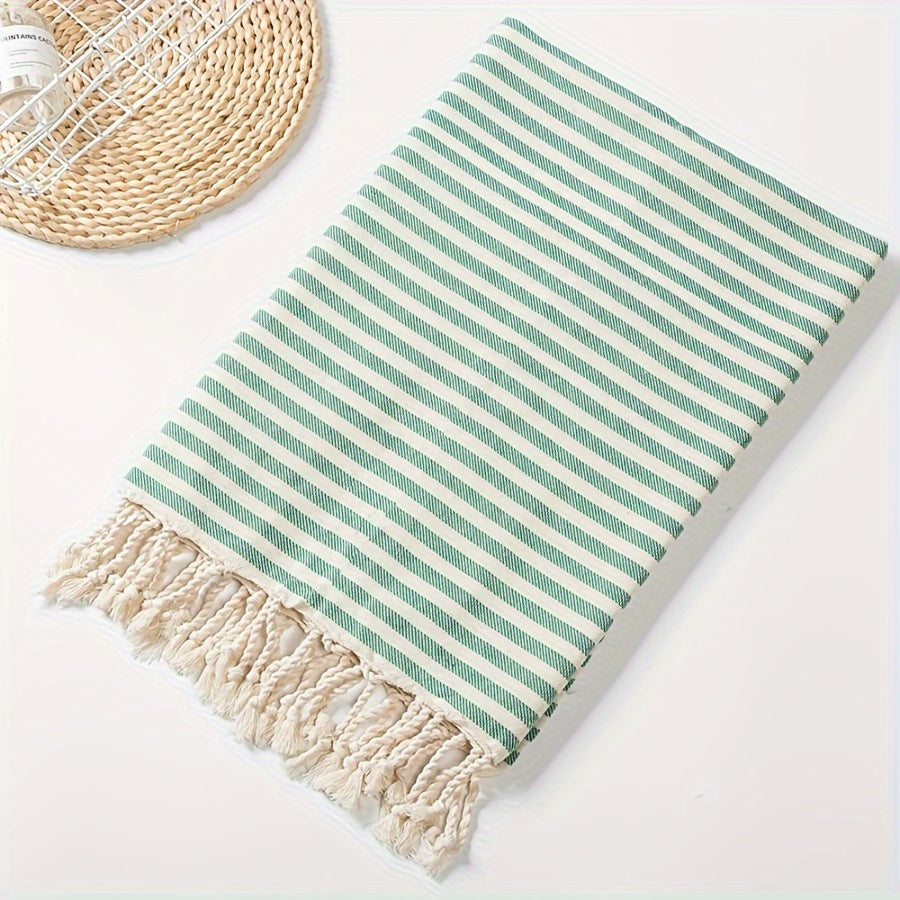 Large Turkish Beach Towel Stripes Lightweight Quick-Dry Pool Travel Camping Boho Style