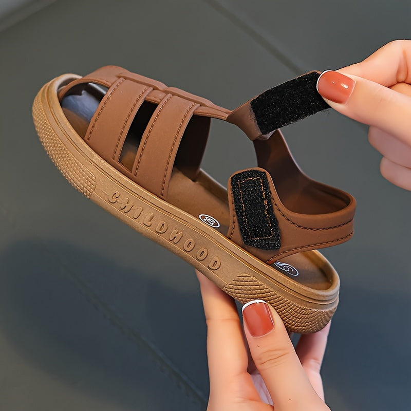 Kids Summer Sandals for Boys and Girls Flat Sole Outdoor Casual Breathable PVC