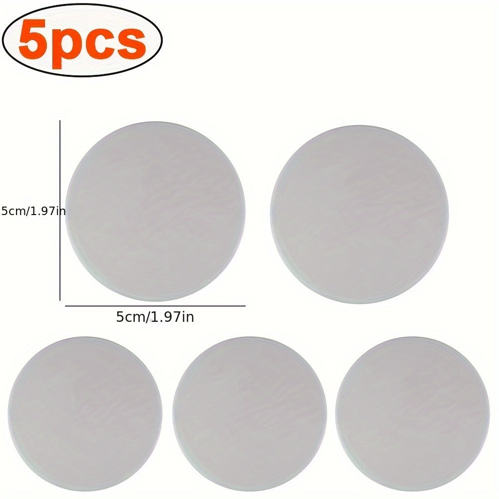 Silicone Door Stopper Pads Set of 5 White Grey Black Shockproof Quiet Protection