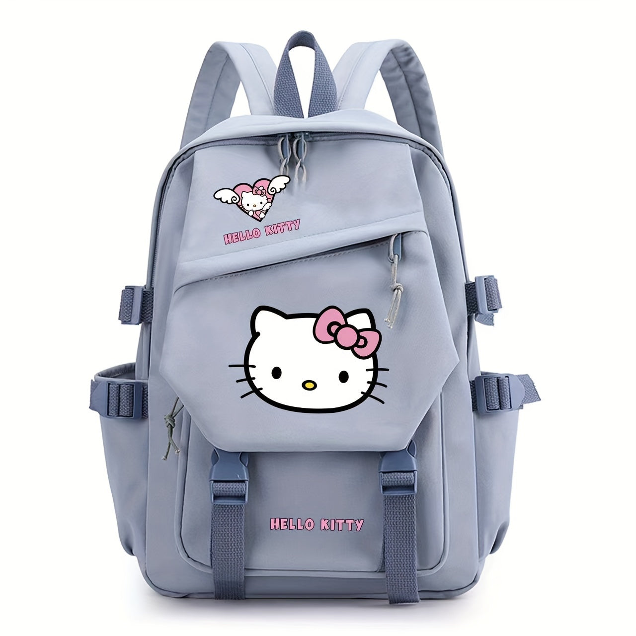 Kids Girls Nylon Backpack with Padded Straps Multiple Compartments and Reinforced Bottom