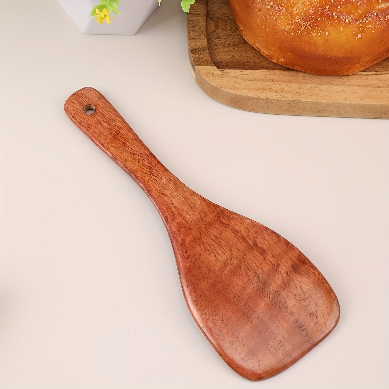 Wooden Rice Paddle and Serving Spoon Eco-Friendly Kitchen Utensil