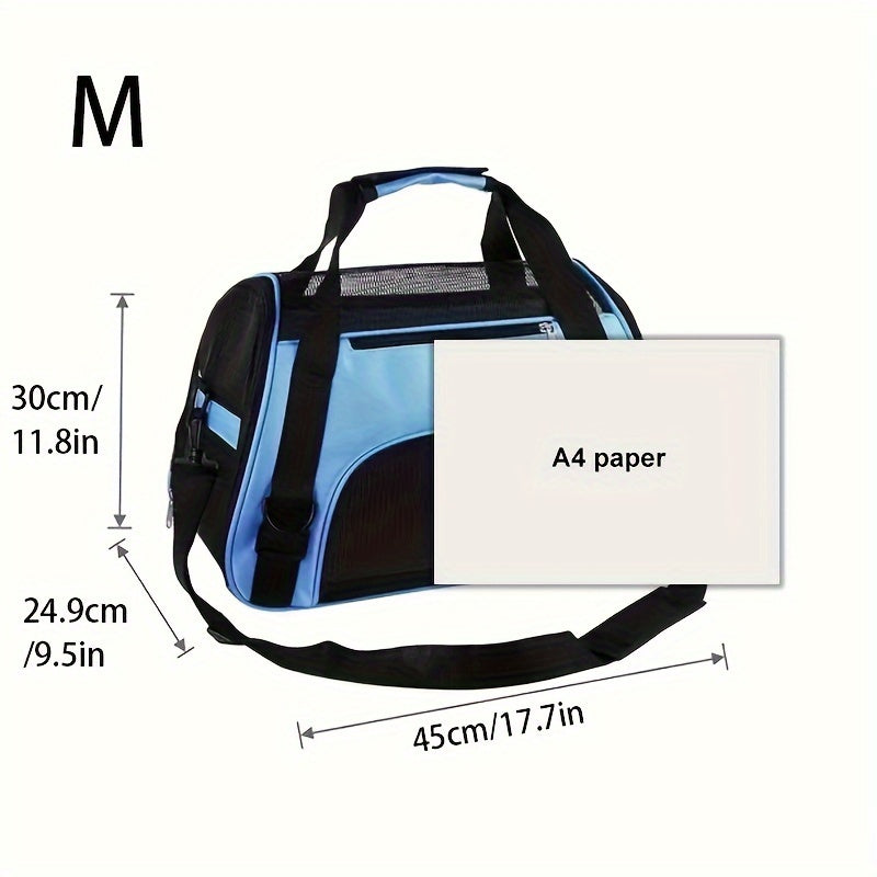 Portable Pet Carrier for Cats and Dogs Airline Approved Foldable Travel Outdoor