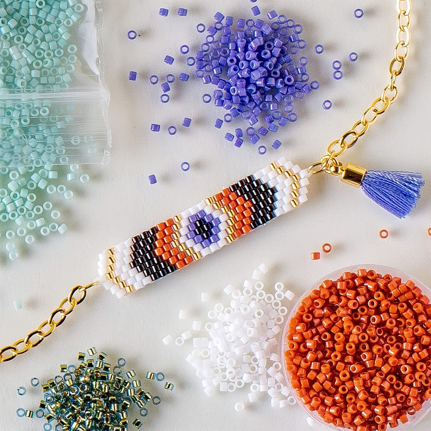 200pcs 1g Antique Glass Beads for Jewelry Making Retro DIY Beads