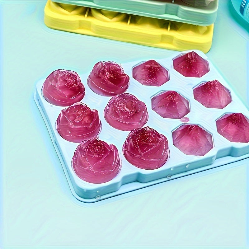 Ice Cube Mold Set 2 Silicone Trays for Ice, Chocolates, Jellies, Whiskey
