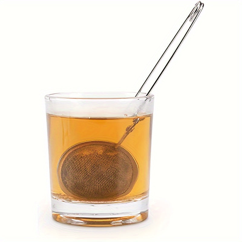 Durable Metal Mesh Tea Strainer with Handle for Loose Tea and Spices