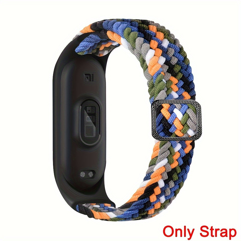 Nylon Braided Watch Strap with Adjustable Buckle for Xiaomi Mi Band 3 4 5 6 7 8 9
