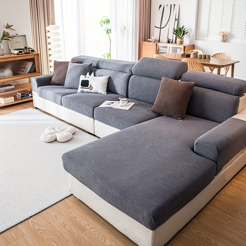Эластичный чехол на диван, всесезонный, моющийся, прочный, противоскользящий, для кресла до 4-х мест, современный домашний офис