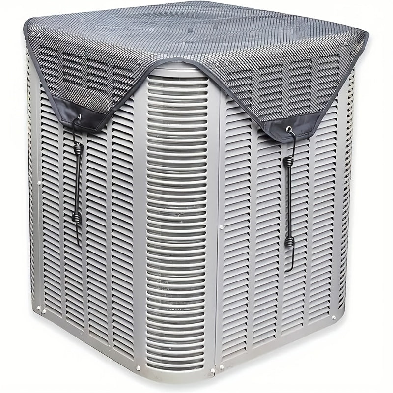 2 Waterproof Outdoor Air Conditioner Covers Oxford Fabric with Anti-Leaf Screen