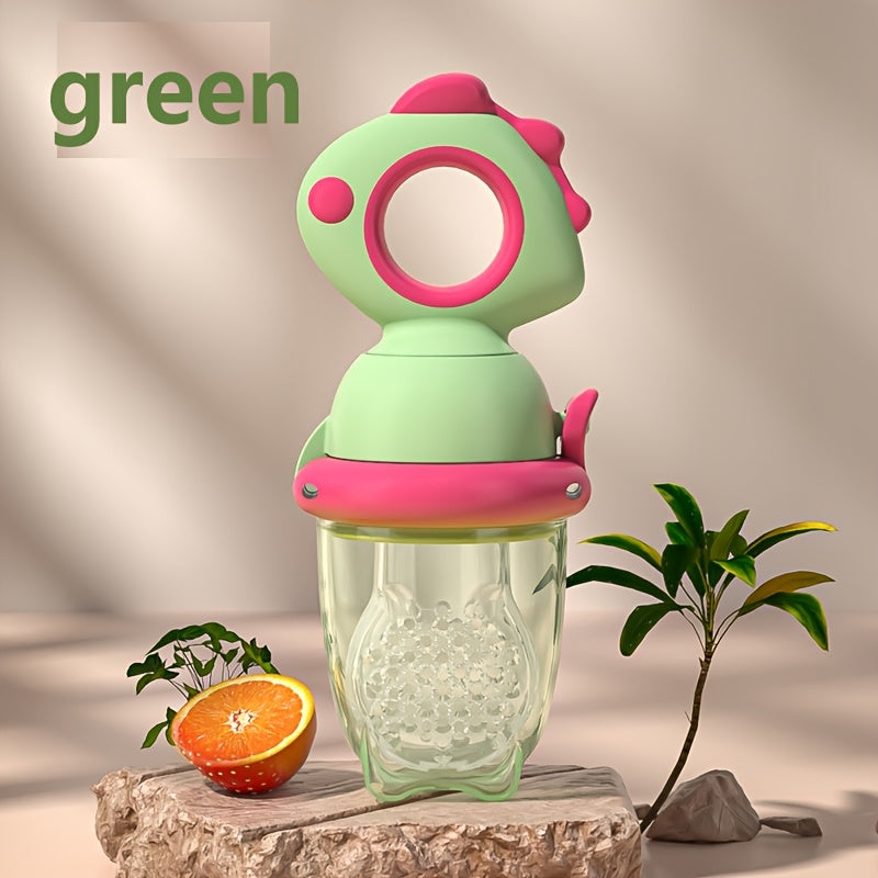 Bolalar va kichik bolalar uchun aylanuvchi itarish turidagi silikon tishlash, sharbat berish uchun qo'shimcha ovqat beruvchi