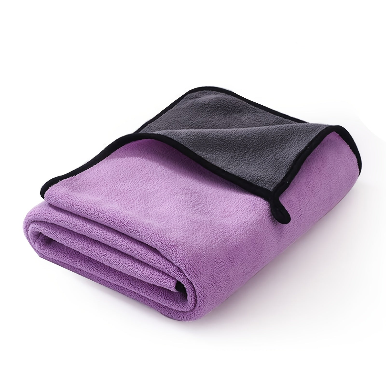 Kichik hayvonlar uchun yumshoq mikrofiber sochiq, tez quriydigan va namni yaxshi so'radigan, sariq va qora, osish halqasi bilan, 29.97 x 59.99 sm.