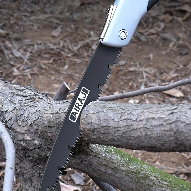 Folding Steel Saw with Anti-Slip Handle for Outdoor Use, Three Sizes