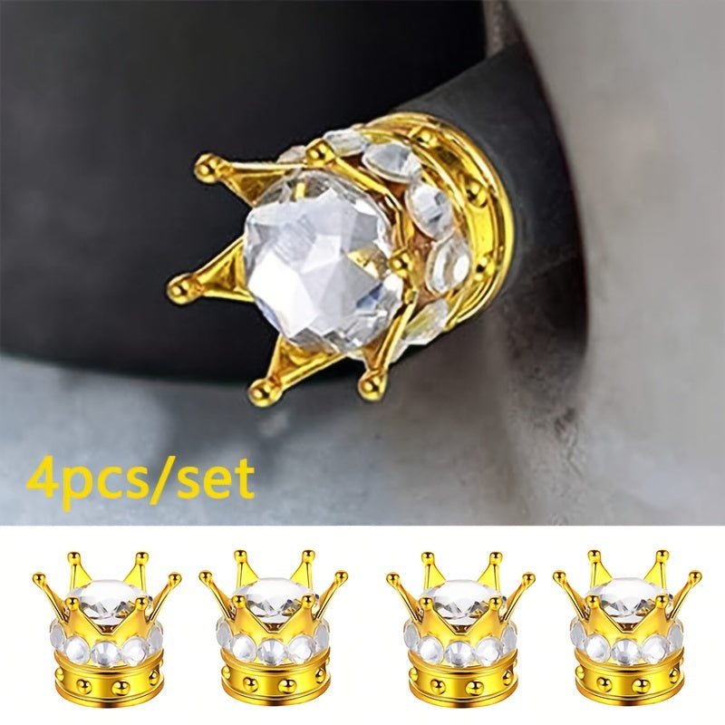 4 Pack Tire Valve Caps Durable Plastic Dust Covers for Cars and Motorcycles