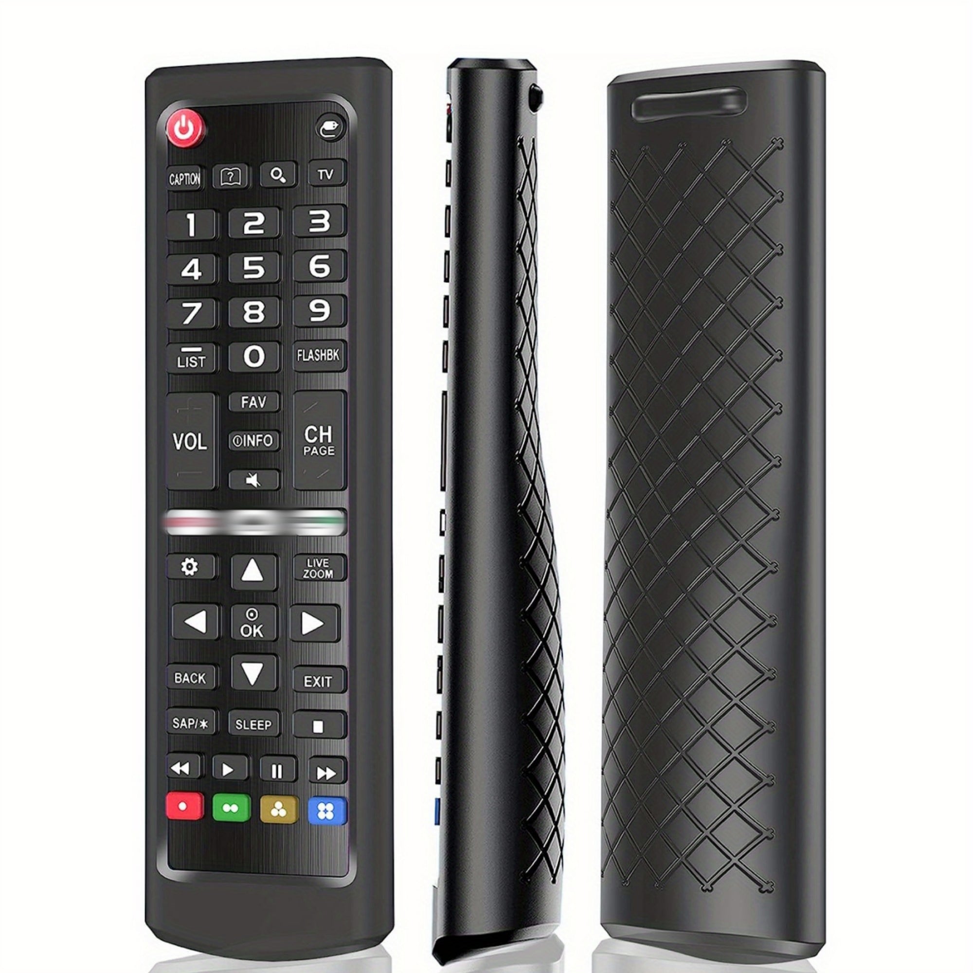 Silicone Remote Control Cover for Smart TV Remote Durable Non-Slip Easy to Install
