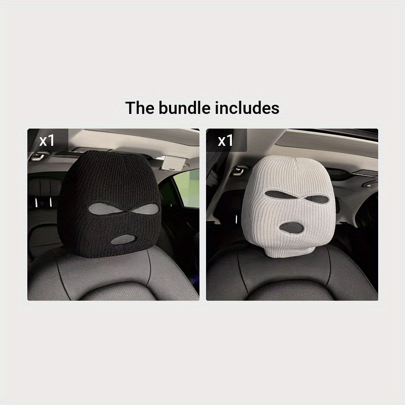 Unisex avtomobil o‘rindigi boshqapi qopqog‘i, fleece, qora va oq, to‘ldirishsiz