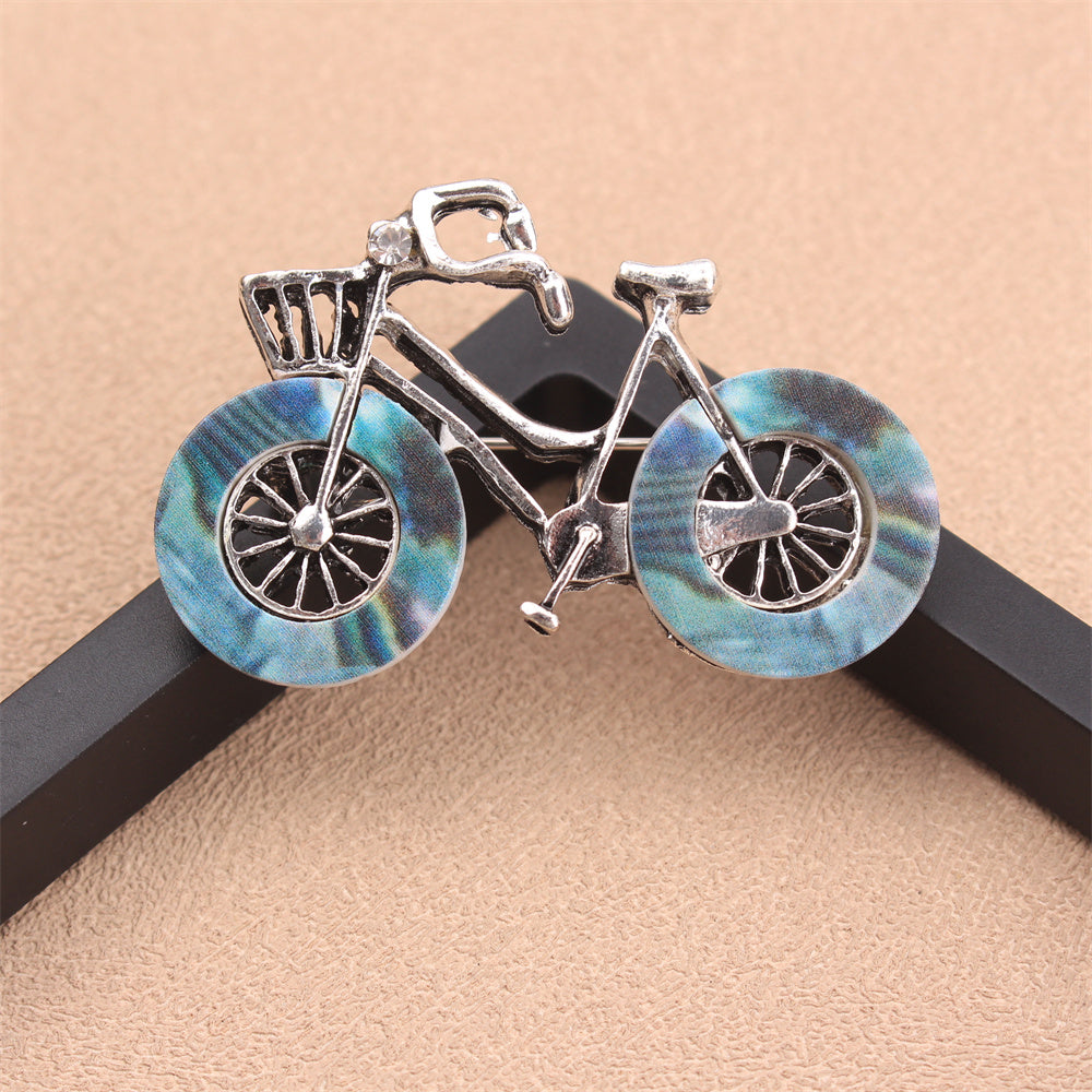 Rhinestone Bicycle Brooch for Women Stylish Jewelry Accessory for Outfits Purses and Headwear