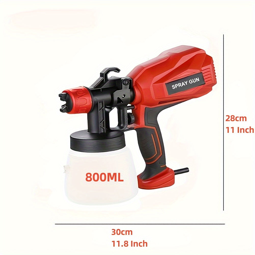 High Power Pneumatic Paint Spray Gun for Latex Wall Painting and Cleaning 220V
