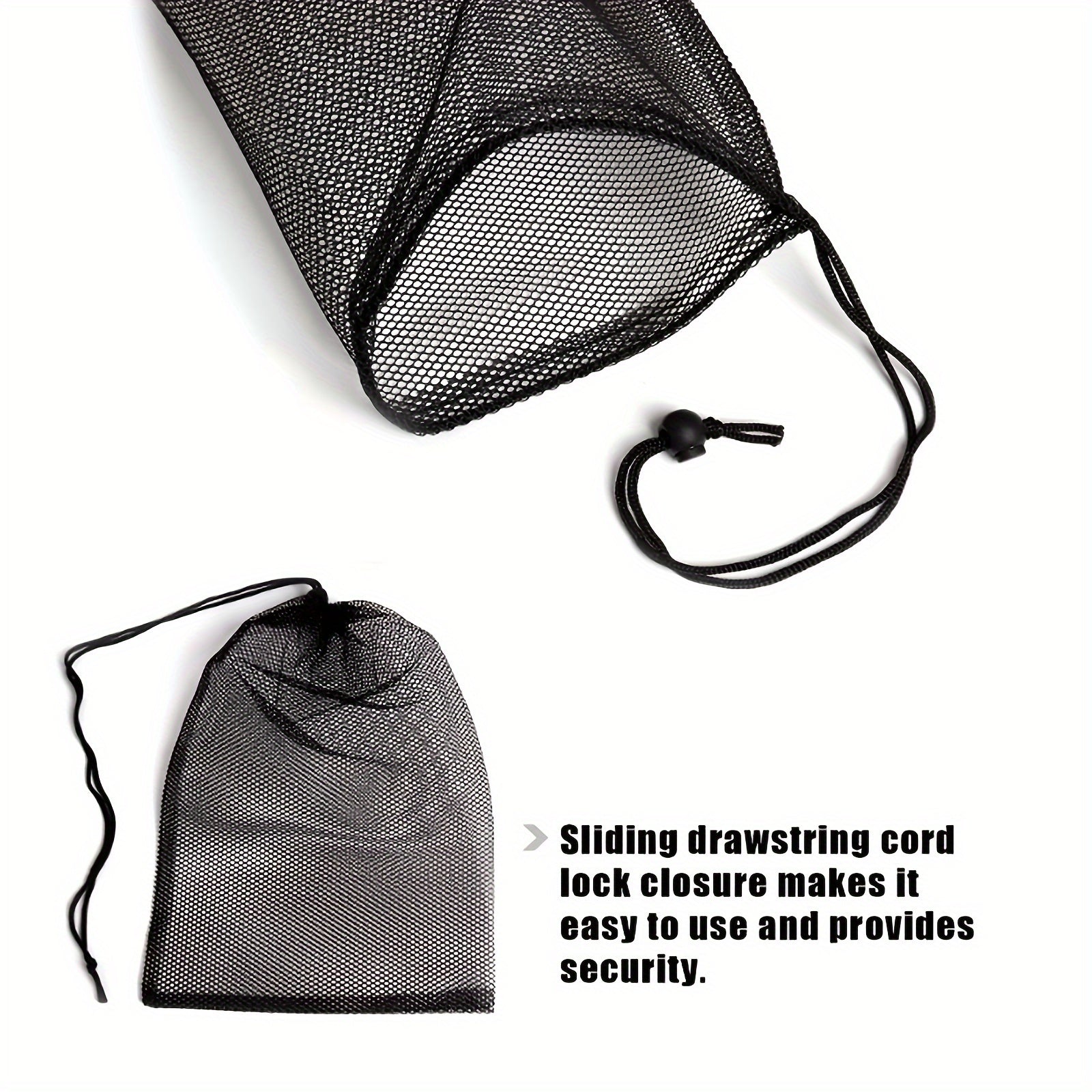 Qayta ishlatiladigan tarmoq oziq-ovqat sumkalar to'plami 5 yoki 10 ta, 30x40cm, chiziqli polyester