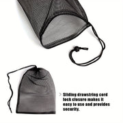 Qayta ishlatiladigan tarmoq oziq-ovqat sumkalar to'plami 5 yoki 10 ta, 30x40cm, chiziqli polyester