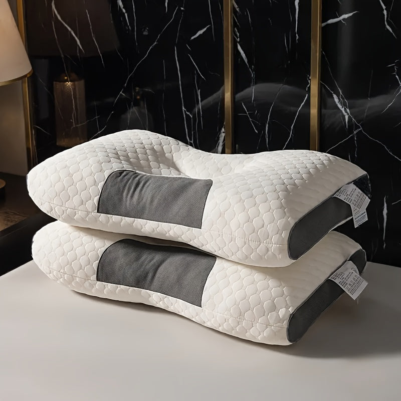  Almohada ergonómica grande de soporte para el cuello en 3D para durmientes de lado con funda transpirable