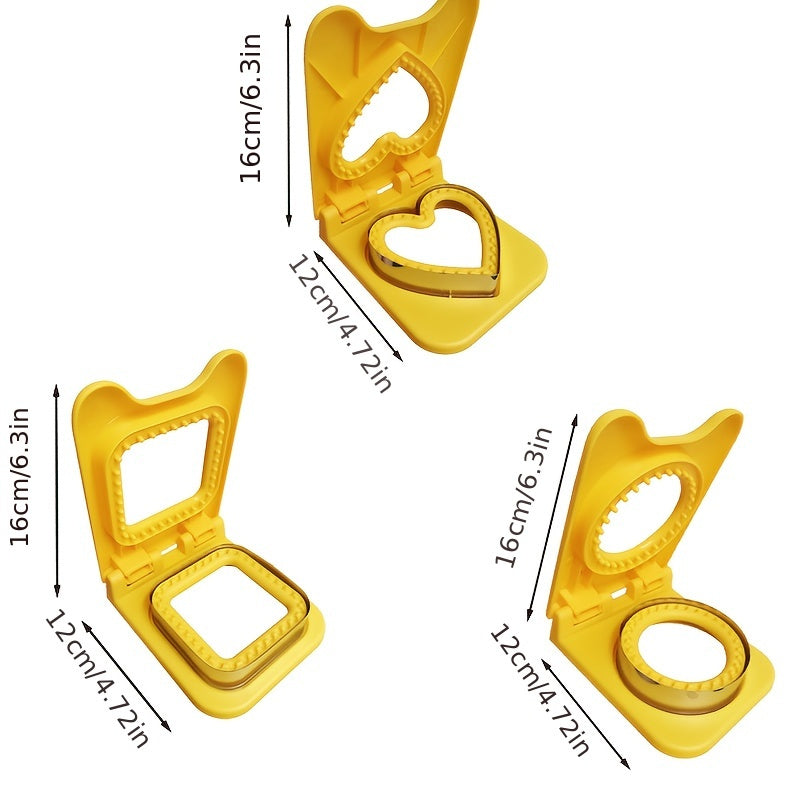 Нож для обрезки корок сэндвичей из нержавеющей стали, инструмент для выпечки своими руками для домашнего хлеба и тостов, безопасный для пищи - многофункциональный кухонный гаджет