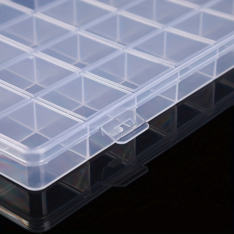 Plastic Storage Box with 28 Compartments for Jewelry Earrings Beads and Crafts