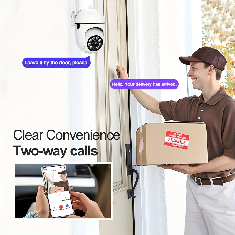 Wireless Security Camera 1440P FHD Night Vision Wi-Fi Two-Way Audio Motion Tracking