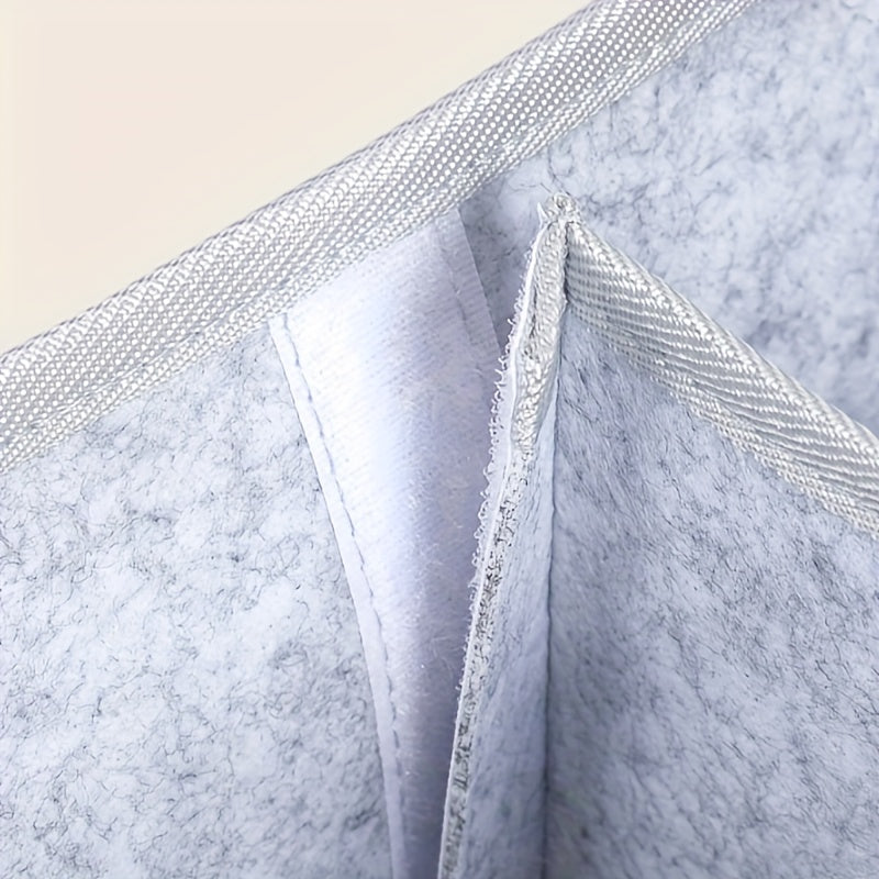 Light Grey Diaper Bag for Moms with Zipper Closure and Foldable Design