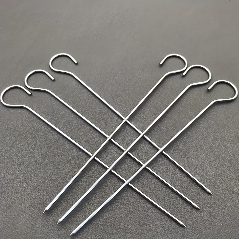 10 o 20 piezas de pinchos de acero inoxidable para hornear y barbacoa