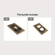 Tree of Wealth Wall Decor for Living Room Bedroom Kitchen Easy Screw-In Installation