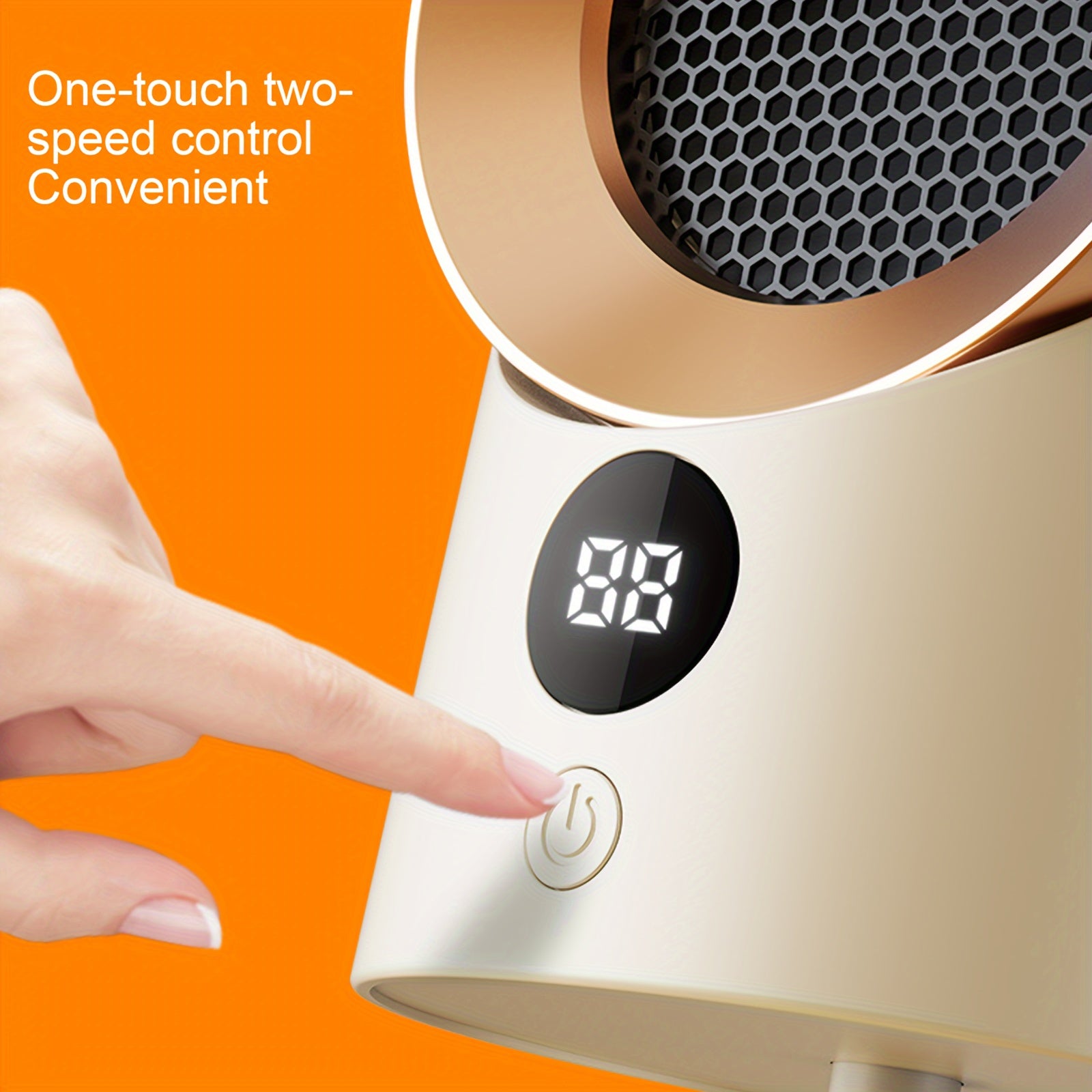 Electric Space Heater Ceramic PTC 800W Overheat Protection Low Noise