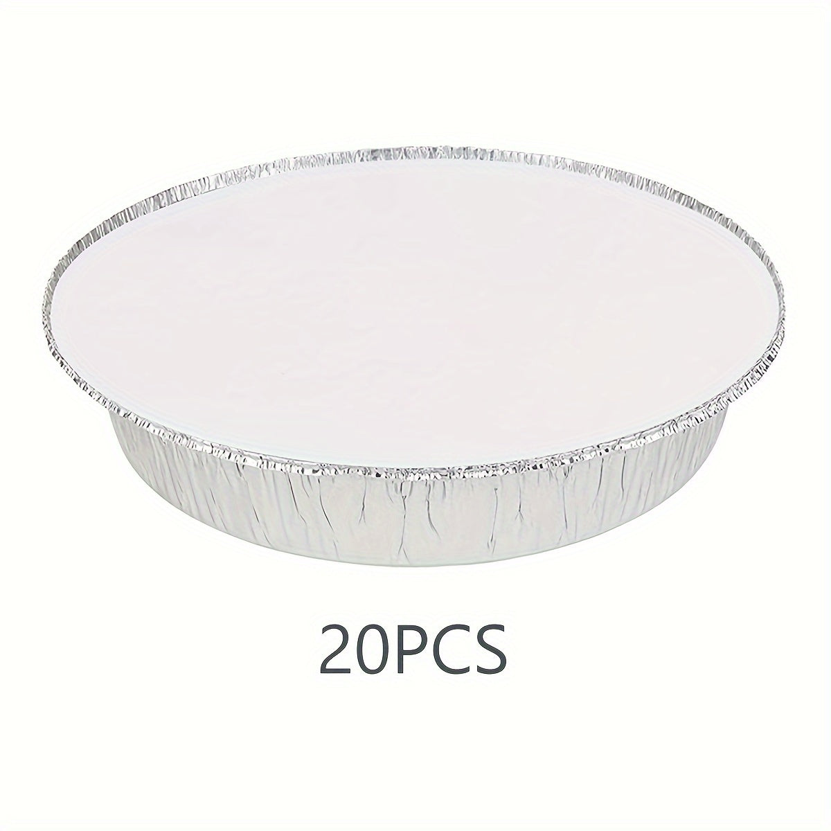 20 Pack Aluminum Foil Pans with Lids 22.86cm for Baking and Takeout