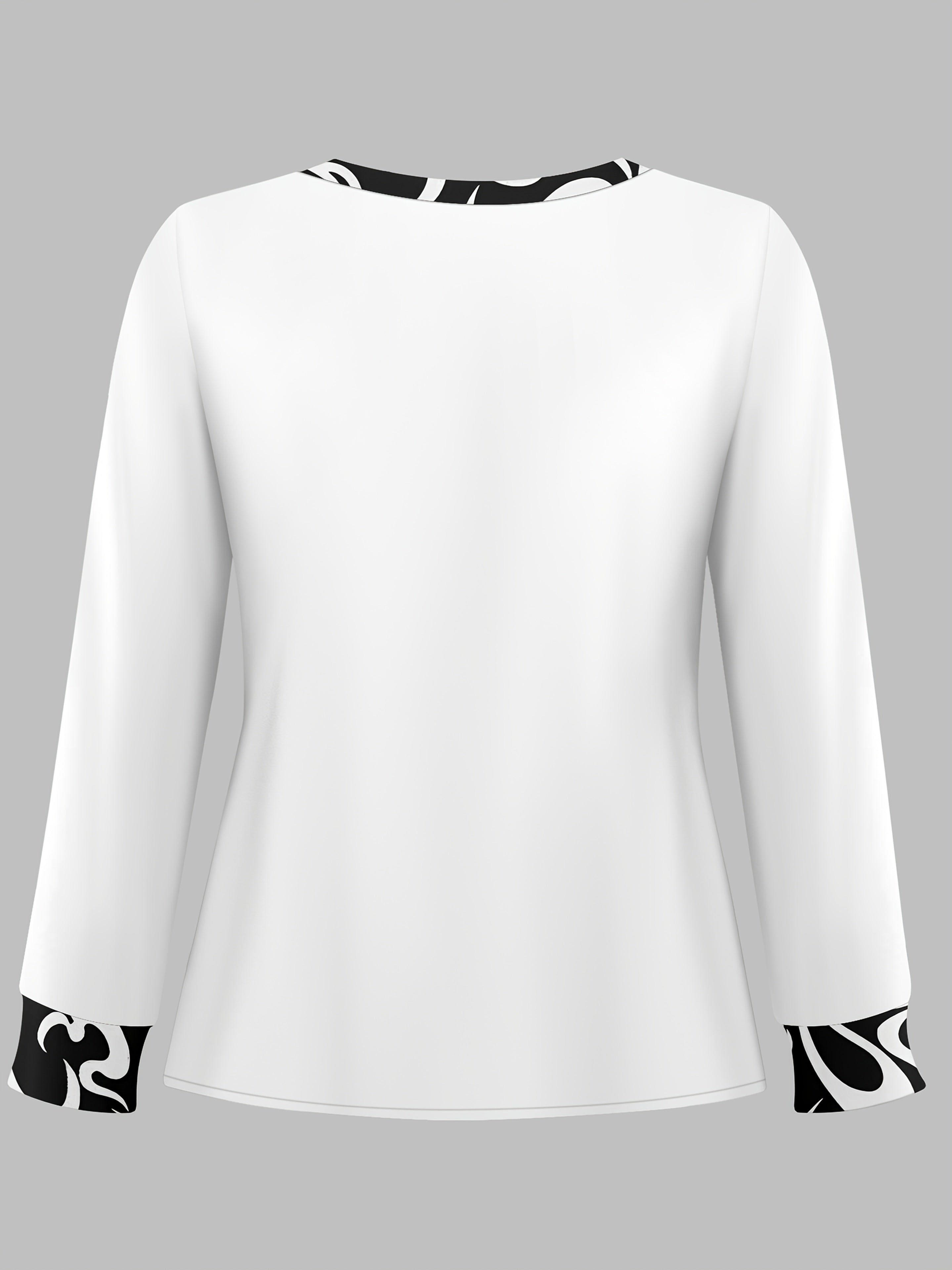 Plus Size White Coat and Black Paisley Print Sleeveless Dress Set Polyester Stretch Elegant