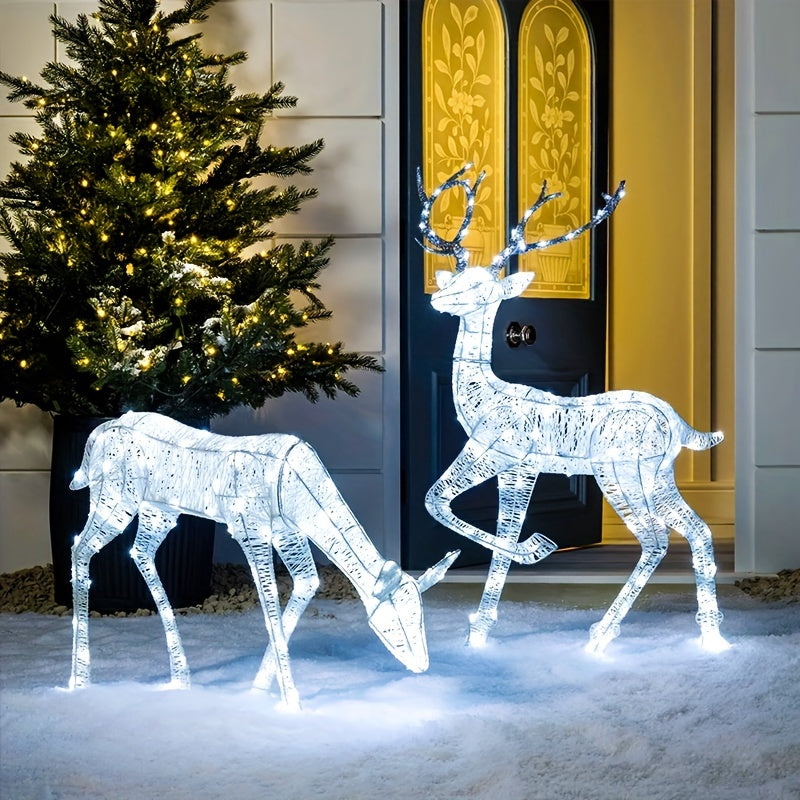 50 LED Solar Fairy Lights Copper Wire Outdoor Decor White 8 Modes