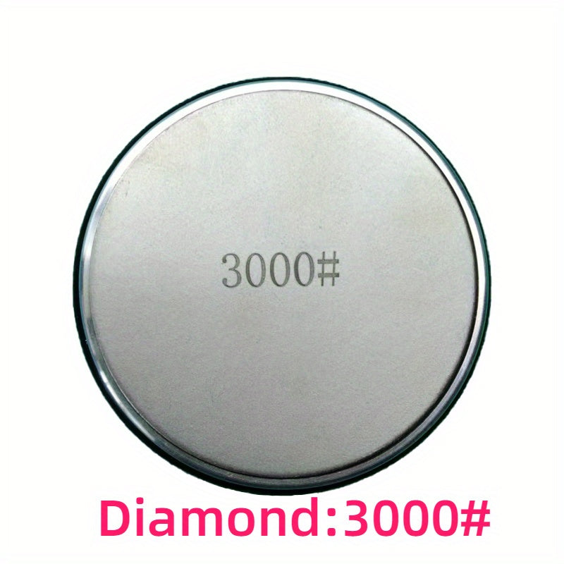 Stainless steel maydalash disklar, silliqlash asboblari, ko'p qirrali olmos aksessuarlar va rulmanli anti-slipping pad bilan toshli olmosni tahrirlash to'plami.