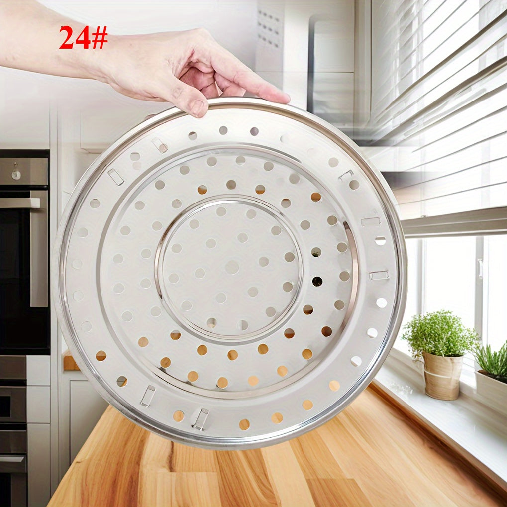 Juego de rejillas de acero inoxidable para vaporizar alimentos, compatible con ollas de 19.99cm, 24cm y 27.99cm