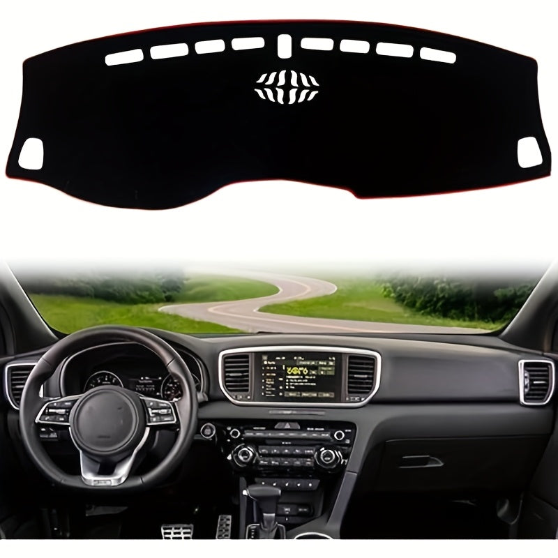 Interior Center Console Dashboard Mat Anti-Glare UV Protect Polyester