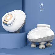 4 ta silikon massaj boshliqlari bilan inson barmoqlarini taqlid qiluvchi uy hayvonlari uchun massaj qiluvchi bosh, mushuklar va itlar uchun mukammal.