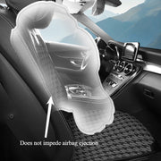 Universal Car Seat Covers Grey Diamond Pattern All-Season Durable Non-Slip