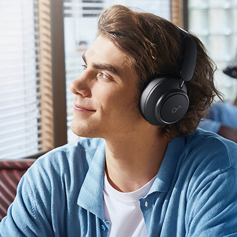 Wireless Noise Cancelling Headphones with Microphone for Sports Office and Study