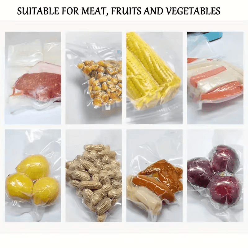 3 dona vakuum yopish sumkasi sous vide pishirish uchun muzlatgichda saqlash uchun katta miqdordagi oziq-ovqatni saqlash