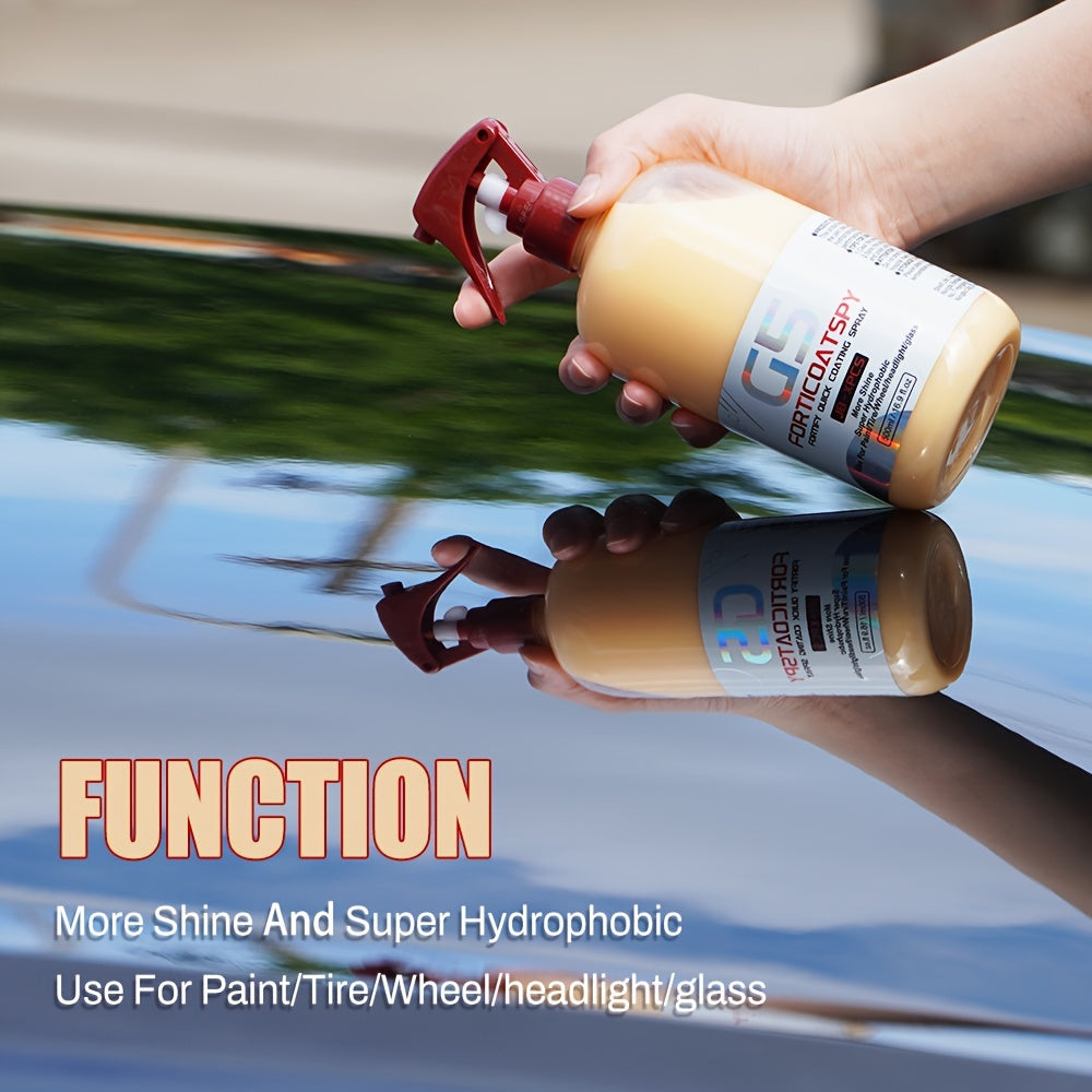 Car Hydrophobic Ceramic Coating Spray Wax Liquid Protection for Paint Wheels